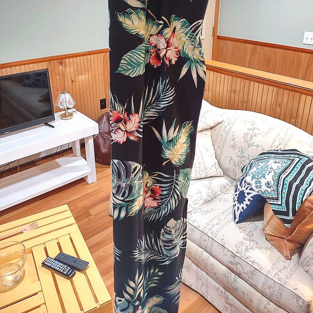 Long floral dress made in Brazil, size M